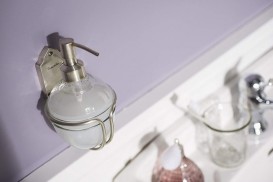 Диспенсер для рідкого мила Haceka Vintage підвісний скло / срібло 1170896