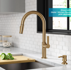 Диспенсер для жидкого мыла Kraus Boden латунь/пластик золото KSD-54BB