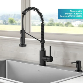 Диспенсер для жидкого мыла Kraus Boden латунь/пластик матовый черный KSD-54MB