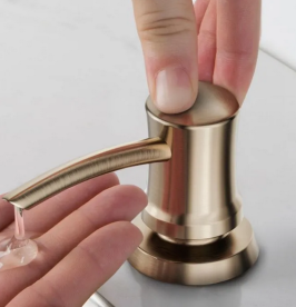 Диспенсер для жидкого мыла Kraus Boden латунь/пластик античная бронза KSD-54SFACB