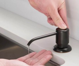 Диспенсер для рідкого мила Kraus Boden темний шоколад KSD-53-ORB