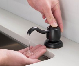 Диспенсер для жидкого мыла Kraus Mylo тёмный шоколад KSD-52-ORB