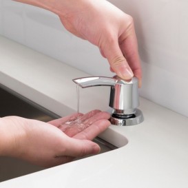 Диспенсер для жидкого мыла Kraus Savan латунь/пластик хром KSD-51CH