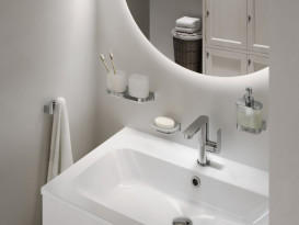 Диспенсер для рідкого мила Ravak Chrome II CR II 231 з тримачем хром глянсовий X07P1367