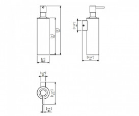 Диспенсер для жидкого мыла Sonia Contract-Hospitality подвесной нержавеющая сталь хром 126811