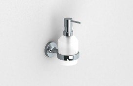 Диспенсер для жидкого мыла Sonia E-Plus настенный белый/хром 124619