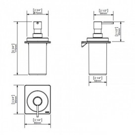 Диспенсер для рідкого мила Sonia Sonia S-Cube / S2 White білий матовий 172474