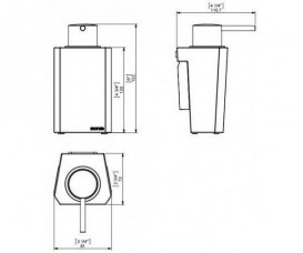 Диспенсер для жидкого мыла Sonia S4 настенный искусственный камень/латунь 156252
