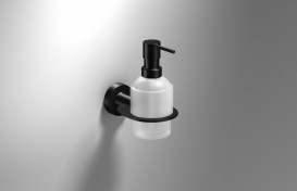 Диспенсер для жидкого мыла Sonia Tecno Project Black белый/чёрный матовый 166244