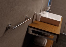 Диспенсер для рідкого мила Sonia Tecno Project настінний хром / білий 118281