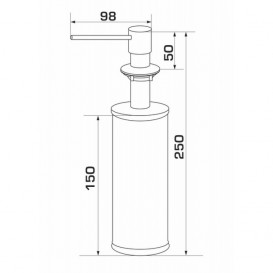 Диспенсер миючого засобу Granado Redondo white gd0205