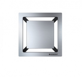 Дизайнерская решетка для душевого трапа Geberit Square квадрат 8х8 см нержавеющая сталь 154.312.00.1