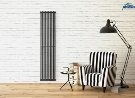 Дизайнерський радіатор Betatherm BQ Quantum 2 200х52,5 см сталь чорний BQ 2200/12 9005М 99