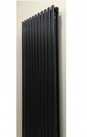 Дизайнерский радиатор Betatherm Ellipse 2 180х44,5 см сталь черный BCV2180/11 9005M 99