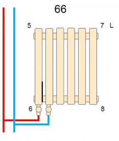 Дизайнерський радіатор Betatherm Metrum 2 180х25,5 см сталь чорний BM6 2180-30/08 9005М 66