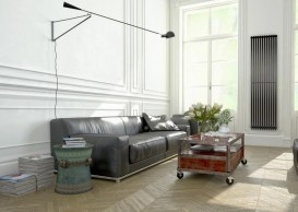 Дизайнерский радиатор Betatherm Praktikum 1 200х50,1 см сталь черный PV 1200/13  9005М 99