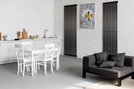 Дизайнерский радиатор Betatherm Praktikum 1 200х50,1 см сталь черный PV 1200/13  9005М 99