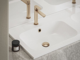 Донний клапан для раковини Ravak Click-Clack матове рожеве золото X01841