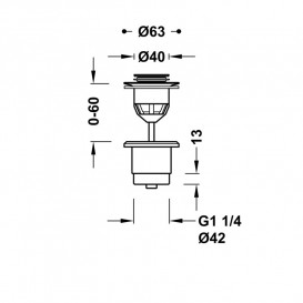 Донный клапан для раковины Tres Click-Clack Simple-Rapid матовая состаренная латунь 24284020LM