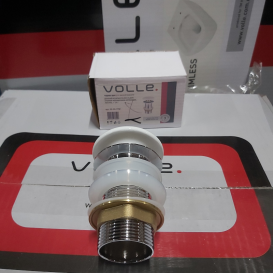 Донний клапан для раковини Volle click-clack з керамічною кришкою білий 90-00-77W