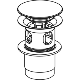 Донный клапан Geberit с нажимным механизмом латунь глянцевый хром 152.076.21.1
