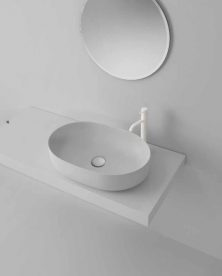 Донный клапан Kerasan клик-клак с накладкой из керамики белый 923301