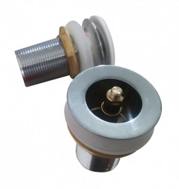 Донный клапан Volle click-clack латунь черный/хром 90-00-037black