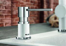 Дозатор для жидкого мыла Blanco Lato белый/хром 525814