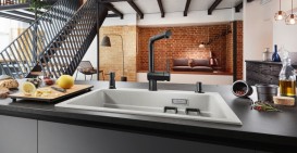 Дозатор для рідкого мила Blanco Lato чорний матовий 525789