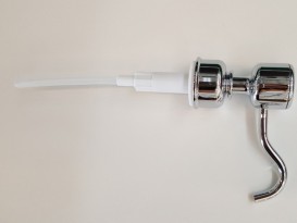 Дозатор для рідкого мила Burlington з настінним тримачем латунь / кераміка хром / білий A19 CHR