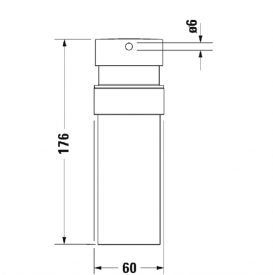 Дозатор для жидкого мыла Duravit Starck T подвесной матовое стекло/хром 0099351000