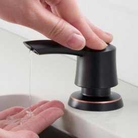 Дозатор для рідкого мила Kraus 420 мл для кухні врізний бронза KSD-51ORB