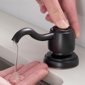 Дозатор для жидкого мыла Kraus 420 мл для кухни врезной бронза KSD-52ORB