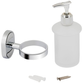 Дозатор для рідкого мила Kroner KRM Elbe-ACG2927 настінний 200 мл хром CV022899