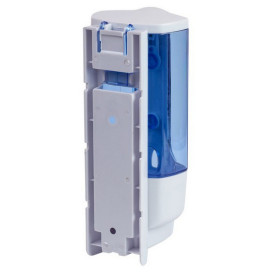 Дозатор для жидкого мыла Kroner KRM Rizze-ACP403 настенный 380 мл пластик белый/синий CV022920