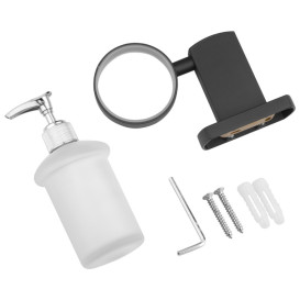 Дозатор для жидкого мыла Kroner KRP Graz-GRP95612 настенный 200 мл графит CV035551