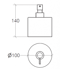 Дозатор для рідкого мила Lineabeta Saon кераміка / латунь білий / хром 44023.09
