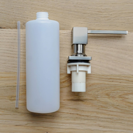 Дозатор для рідкого мила Sink Quality Quatro латунь/пластик бежевий DOK-b