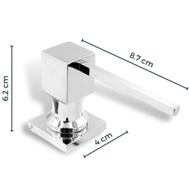Дозатор для рідкого мила Sink Quality Quatro латунь/пластик бежевий DOK-b