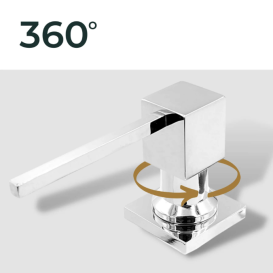 Дозатор для жидкого мыла Sink Quality Quatro латунь/пластик нержавеющая сталь DOK-ix