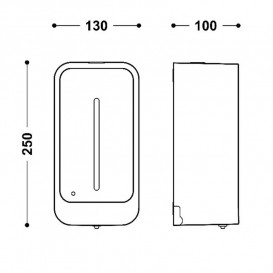 Дозатор для рідкого мила Tres Electronic 1000 мл білий 01240801