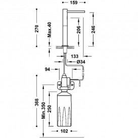 Дозатор для рідкого мила Tres Electronic електронний 1600 мл хром 39274102