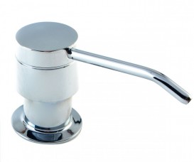 Дозатор для жидкого мыла Tres врезной хром 13474110