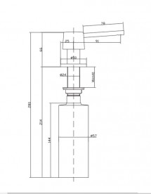 Дозатор для жидкого мыла Villeroy & Boch сплошная нержавеющая сталь 923610LC