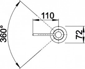 Дозатор для миючого засобу Blanco Piona нержавіюча сталь 517537