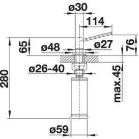 Дозатор рідкого миючого засобу Blanco TORRE латунь PVD сатинова платина 527722