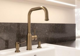 Дозатор рідкого миючого засобу BLANCO LIVIA вбудований в кухонну мийку полірована латунь 521292