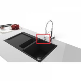 Дозатор рідкого мила GRB Cocinas латунь / ABS-пластик хром / прозорий 05090004