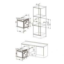 Духова шафа електричний Franke Smart Glass SGP 62 M BK / F чорний 116.0541.700