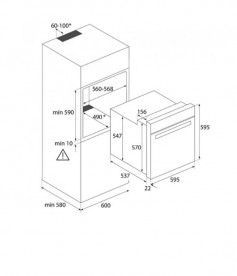 Духова шафа Teka Easy HBB 635 електричний 70 л нержавіюча сталь 111020012